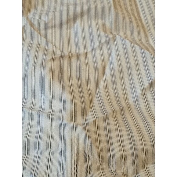 Pronto Uomo Non-Iron Mens Striped Button-Down Shirt Size 18 32/33 Blue & White C - Picture 9 of 9